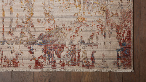 Webteppich Roomio® aus Kunstfaser in Beige Roomio® Teppich No. 8305 sandfarben gemustert - ca. 133 x 185 cm