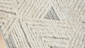 Webteppich Roomio® aus Kunstfaser in Weiß Roomio® Teppich No. 8308 creme-grau gemustert - ca. 160 x 230 cm