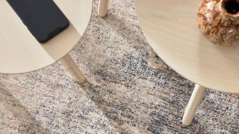 3-Satz-Tisch Roomio® aus Holz in Holzfarben Hell Roomio No. 2000 - Couchtisch-Set weiß gewaschene Esche - dreiteilig