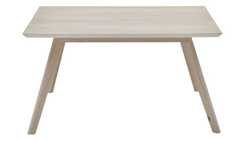 Couchtisch Roomio® aus Holz in Holzfarben Hell Roomio No. 2000 - Couchtisch weiß gewaschene Esche - ca. 80 x 70 cm