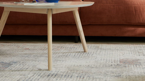 Couchtisch Roomio® aus Holz in Holzfarben Hell Roomio No. 2000 - Couchtisch weiß gewaschene Esche - ca. 80 x 78 cm