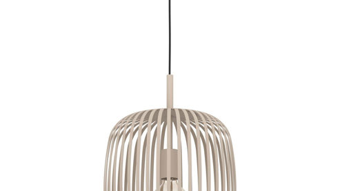 Pendelleuchte Eglo aus Metall in Beige EGLO Hängeleuchte Romazzina sandfarbener Stahl - Durchmesser ca. 33 cm