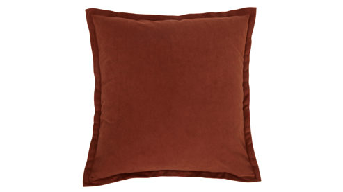 Kissenbezug /-hülle Roomio® aus Stoff in Orange Roomio® Kissenhülle No. 9401 rostfarbener Samt - ca. 45 x 45 cm