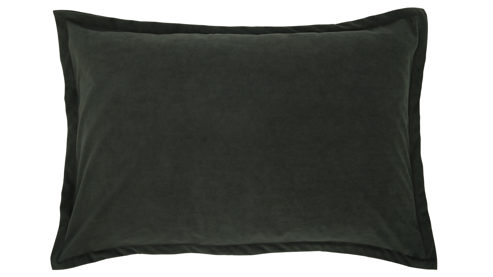 Kissenbezug /-hülle Roomio® aus Stoff in Dunkelgrün Roomio® Kissenhülle No. 9401 khakifarbener Samt - ca. 40 x 60 cm