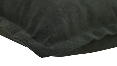 Kissenbezug /-hülle Roomio® aus Stoff in Dunkelgrün Roomio® Kissenhülle No. 9401 khakifarbener Samt - ca. 45 x 45 cm