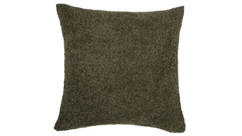 Kissenbezug /-hülle Roomio® aus Stoff in Dunkelgrün Roomio® Kissenhülle No. 9402 khakifarbener Bouclé - ca. 60 x 60 cm