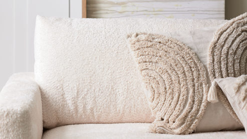 Kissenbezug /-hülle Roomio® aus Stoff in Beige Roomio® Kissenhülle No. 9405 beige Baumwolle - ca. 50 x 50 cm