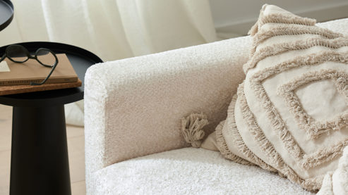 Kissenbezug /-hülle Roomio® aus Stoff in Beige Roomio® Kissenhülle No. 9406 beige Baumwolle - ca. 40 x 60 cm