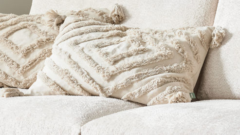 Kissenbezug /-hülle Roomio® aus Stoff in Beige Roomio® Kissenhülle No. 9406 beige Baumwolle - ca. 40 x 60 cm