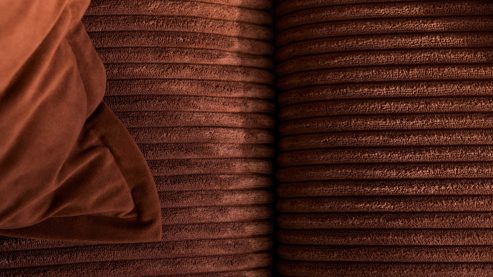 Kissenbezug /-hülle Roomio® aus Stoff in Orange Roomio® Kissenhülle No. 9401 rostfarbener Samt - ca. 45 x 45 cm