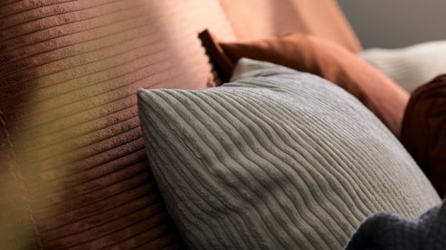 Kissenbezug /-hülle Roomio® aus Stoff in Beige Roomio® Kissenhülle No. 9403 beiger Breitcord - ca. 45 x 45 cm