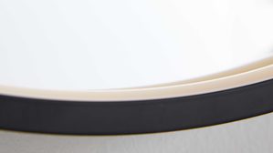 Wandspiegel Interliving aus Spiegel in Schwarz Interliving Bad Serie 3702 - Badezimmerspiegel 7771 ca. 50 x 90 cm