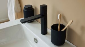 Mischbatterie Interliving aus Metall in Schwarz Interliving Bad Serie 3702 - Armatur 7698 mattes Schwarz