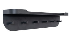 Wandgarderobe M2 kollektion aus Metall in Anthrazit Wandgarderobe Jil 1 Anthrazit – sechs Haken, Länge ca. 70 cm