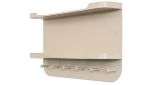 Wandgarderobe M2 kollektion aus Metall in Beige Wandgarderobe Jil 2 Cremeweiß – sechs Haken, Länge ca. 70 cm