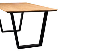 Couchtisch M2 kollektion aus Holz in Holzfarben Couchtisch Flo Wildeiche & Schwarz - ca. 110 x 60 cm