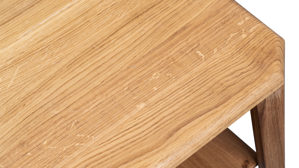 Beistelltisch M2 kollektion aus Holz in Holzfarben Beistelltisch Bell 1 Wildeiche - ca. 40 x 40 cm