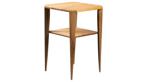 Beistelltisch M2 kollektion aus Holz in Holzfarben Beistelltisch Bell 1 Wildeiche - ca. 40 x 40 cm