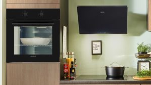 Einbauküche Pino aus Holz in Holzfarben pino Einbauküche inklusive Einbaugeräte Eiche Aviva - Länge ca. 270 cm