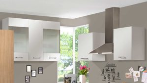 Einbauküche Pino aus Holz in Weiß pino Einbauküche inklusive Einbaugeräte Magnolienweiß & Eiche Aviva - Stellfläche ca. 275 x 205 cm