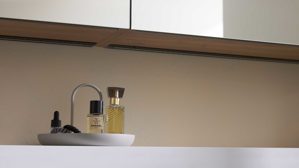 Spiegelschrank Interliving aus Holz in Weiß Interliving Bad Serie 7198 – Spiegelschrank-Set zweiteilig, Länge ca. 160 cm