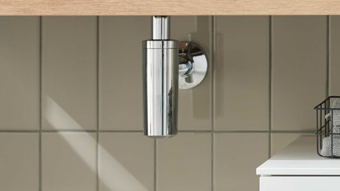 Waschtisch-Set / Waschbecken-Set Interliving aus Holz in Holzfarben Interliving Bad Serie 3725 – Konsolen-Set Eiche Sierra - Länge ca. 140 cm