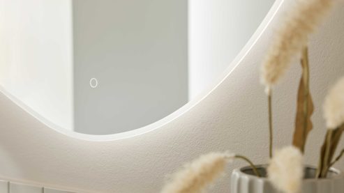 Wandspiegel Interliving aus Spiegel in Transparent Interliving Bad Serie 3725 – Spiegel ca. 120 x 80 cm