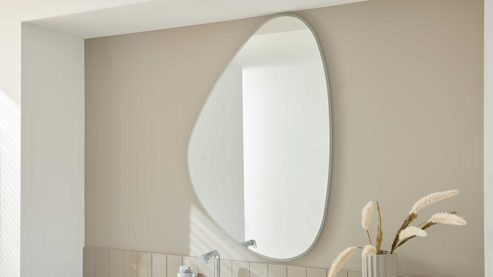 Wandspiegel Interliving aus Spiegel in Transparent Interliving Bad Serie 3725 – Spiegel ca. 120 x 80 cm