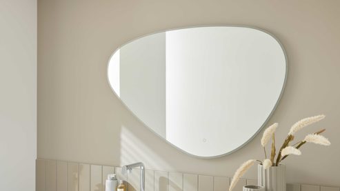 Wandspiegel Interliving aus Spiegel in Transparent Interliving Bad Serie 3725 – Spiegel ca. 120 x 80 cm