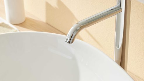 Mischbatterie Interliving aus Metall in Chrom Interliving Bad Serie 3720 – Mischbatterie verchromtes Metall