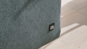 Boxspringbett Interliving aus Kunstfaser in Blau Interliving Boxspringbett Serie 1402 – Boxspringbett stahlfarbene Mikrofaser Nele - Liegefläche ca. 180 x 200 cm