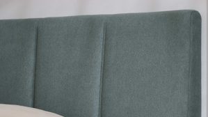 Boxspringbett Interliving aus Kunstfaser in Blau Interliving Boxspringbett Serie 1402 – Boxspringbett stahlfarbene Mikrofaser Nele - Liegefläche ca. 180 x 200 cm