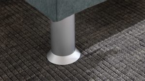 Boxspringbett Interliving aus Kunstfaser in Blau Interliving Boxspringbett Serie 1402 – Boxspringbett stahlfarbene Mikrofaser Nele - Liegefläche ca. 180 x 200 cm