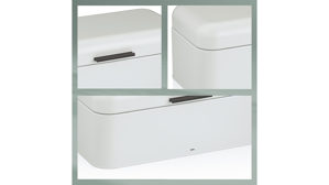 Brotkasten Kela | keck & lang aus Metall in Weiß kela Brotkasten Frisca weißes Metall - ca. 30 x 18 cm