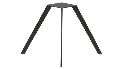 Polsterstuhl Interliving aus Stoff in Grau Interliving Esszimmer Serie 5102 – Polsterstuhl kieselfarbener Webstoff Tirol 489 & schwarzes Eisen