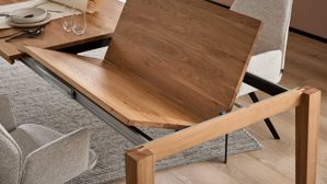 Auszugtisch Interliving aus Holz in Holzfarben Interliving Esszimmer Serie 5102 – Auszugtisch Charakter-Eiche - ca. 220 - 320 x 100 cm