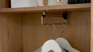 Garderoben-Set Interliving aus Holz in Holzfarben Interliving Garderoben Serie 6014 - Set 81 Wildeiche & Granitfurnier - dreiteilig