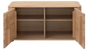 Garderoben-Set Interliving aus Holz in Holzfarben Interliving Garderoben Serie 6014 - Garderoben-Set Wildeiche & Granitfurnier - dreiteilig