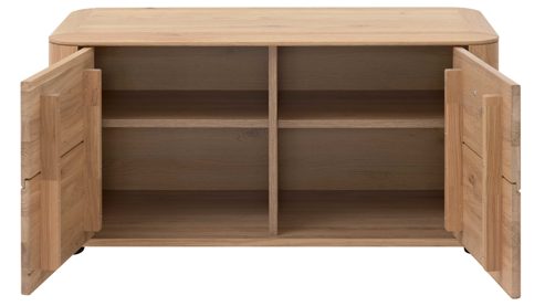 Garderoben-Set Interliving aus Holz in Holzfarben Interliving Garderoben Serie 6014 - Set 81 Wildeiche & Granitfurnier - dreiteilig