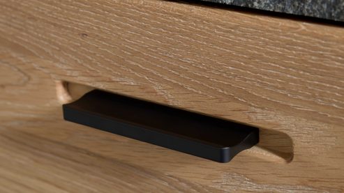 Garderoben-Set Interliving aus Holz in Holzfarben Interliving Garderoben Serie 6014 - Set 81 Wildeiche & Granitfurnier - dreiteilig