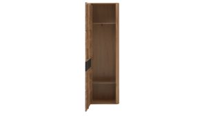 Garderobenschrank Interliving aus Holz in Holzfarben Interliving Garderoben Serie 6014 - Garderobenschrank Wildeiche & Granitfurnier - eine Tür, Höhe ca. 181 cm