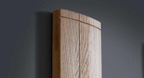 Garderoben-Set Interliving aus Holz in Holzfarben Interliving Garderoben Serie 6014 - Garderobenkombination Wildeiche & Granitfurnier - fünfteilig