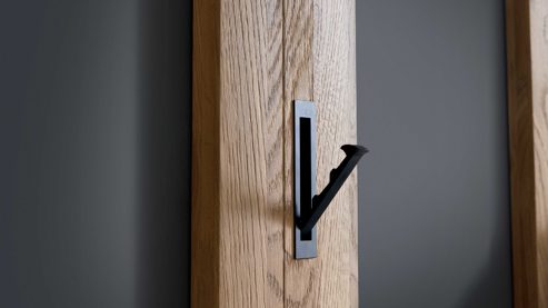 Wandgarderobe Interliving aus Holz in Holzfarben Interliving Garderoben Serie 6014 - Wandgarderobe Wildeiche - ca. 15 x 181 cm