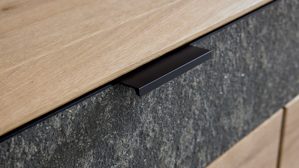 Garderoben-Set Interliving aus Holz in Holzfarben Interliving Garderoben Serie 6014 - Garderobenkombination Wildeiche & Granitfurnier - fünfteilig