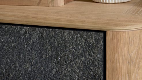 Garderoben-Set Interliving aus Holz in Holzfarben Interliving Garderoben Serie 6014 - Garderobenkombination Wildeiche & Granitfurnier - fünfteilig