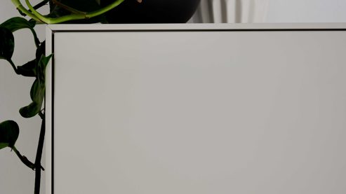 Garderobenschrank Interliving aus Holz in Weiß Interliving Garderoben Serie 6013 - Garderobenschrank Sahara Creme & Granitfurnier - eine Tür, Höhe ca. 180 cm