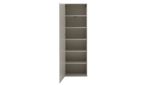 Garderobenschrank Interliving aus Holz in Weiß Interliving Garderoben Serie 6013 - Garderobenschrank Sahara Creme & Granitfurnier - eine Tür, Höhe ca. 173 cm