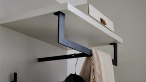 Garderoben-Set Interliving aus Holz in Weiß Interliving Garderoben Serie 6013 - Set 80 Sahara Creme & Granitfurnier - vierteilig