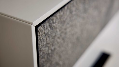 Garderoben-Set Interliving aus Holz in Weiß Interliving Garderoben Serie 6013 - GarderobenSet Sahara Creme & Granitfurnier - vierteilig