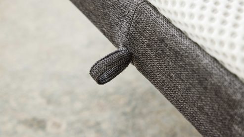 Schlafsofa Interliving aus Stoff in Anthrazit Interliving Schlafsofa Serie 4700 - Schlafsofa anthrazitfarbener Bezug Balu & Aluminiumfüße - Breite ca. 188 cm